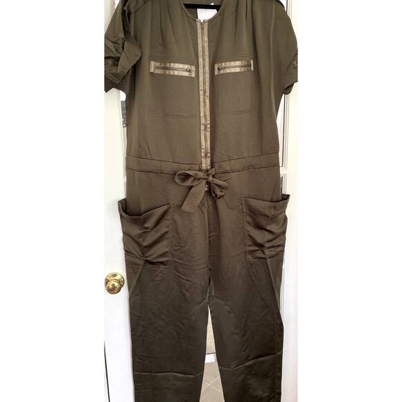INSPR-D BY TEZZA Olive Jumpsuit - Size XL (NWT) - Picture 6 of 6